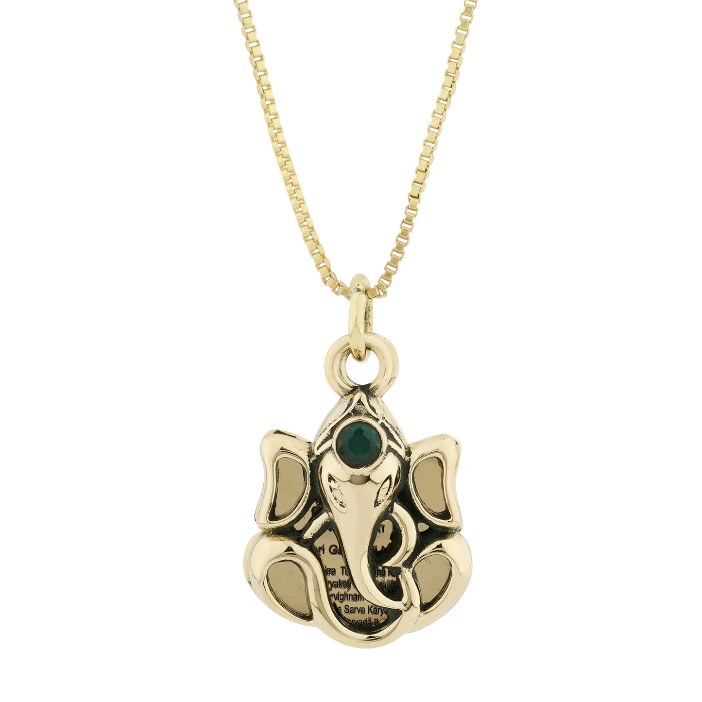 Brass Ganesh ji Engraved