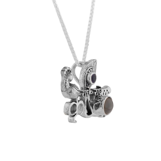 Silver KRISHNA LENS PENDANT with a Mantra inside