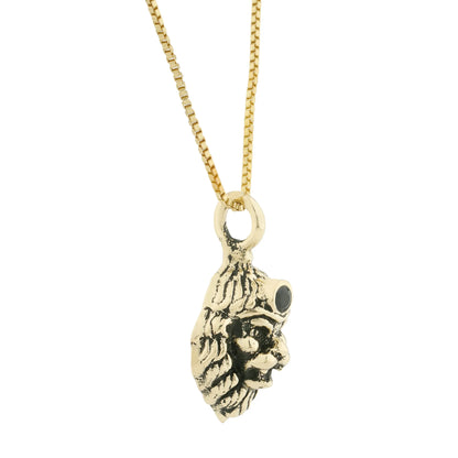 Brass Lord Narasimha Engraved pendant