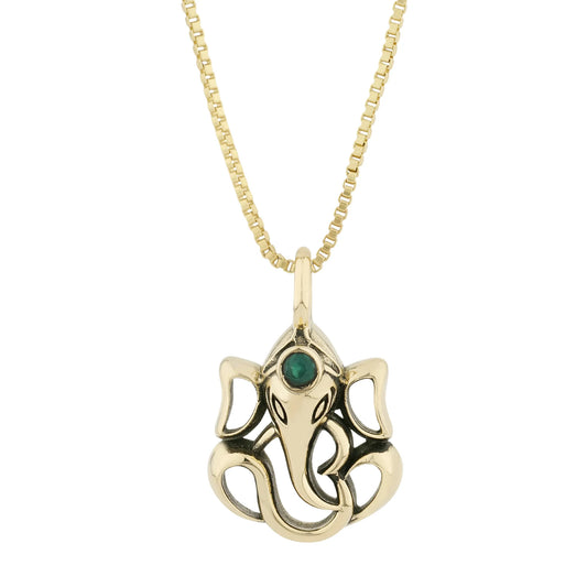 Brass Ganesha Pendant