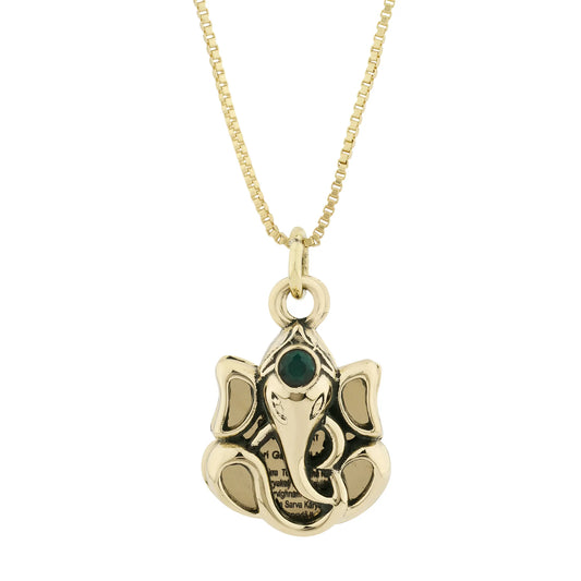Brass Ganesh ji Engraved