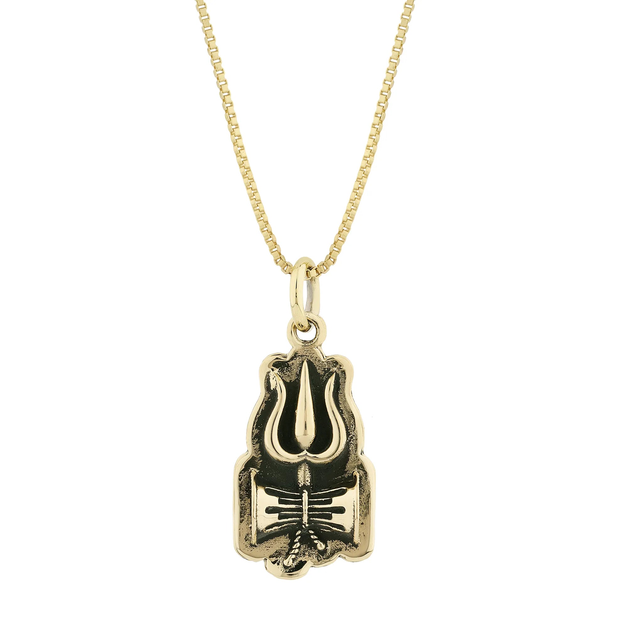 Brass Lord Shiva Engraved pendant
