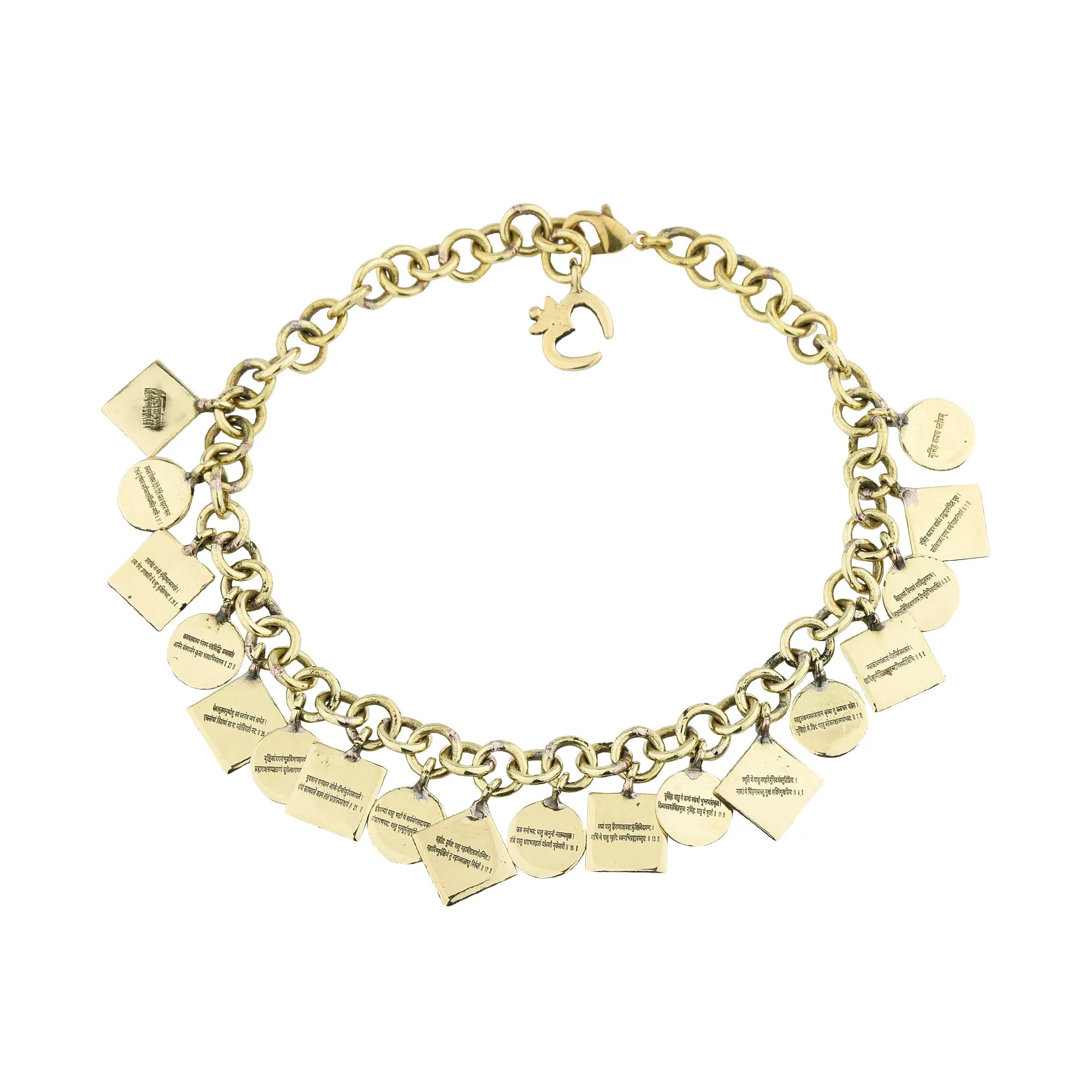 Brass Narasimha Kavacha Bracelet - Charms