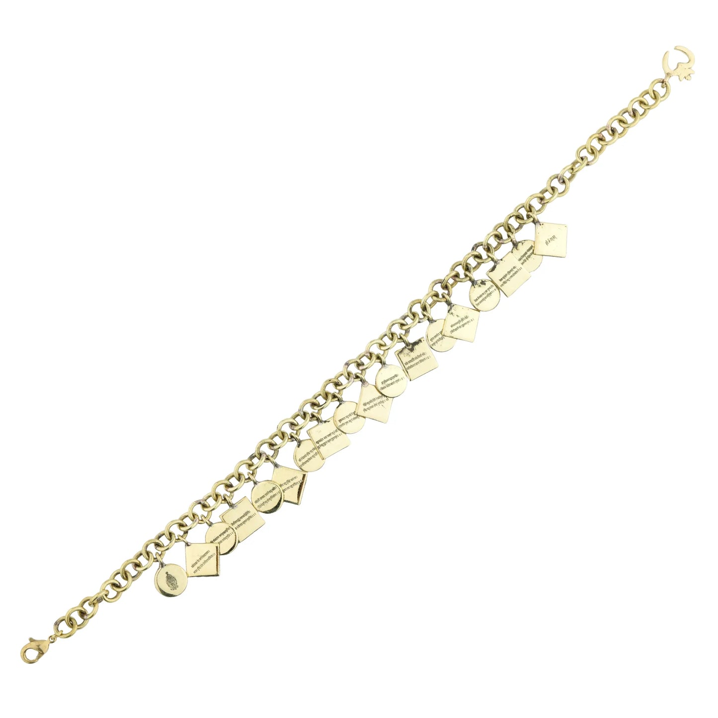 Brass Narasimha Kavacha Bracelet - Charms