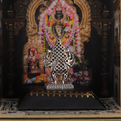 Silver Lord Narasimha Dev Statuette / Murti