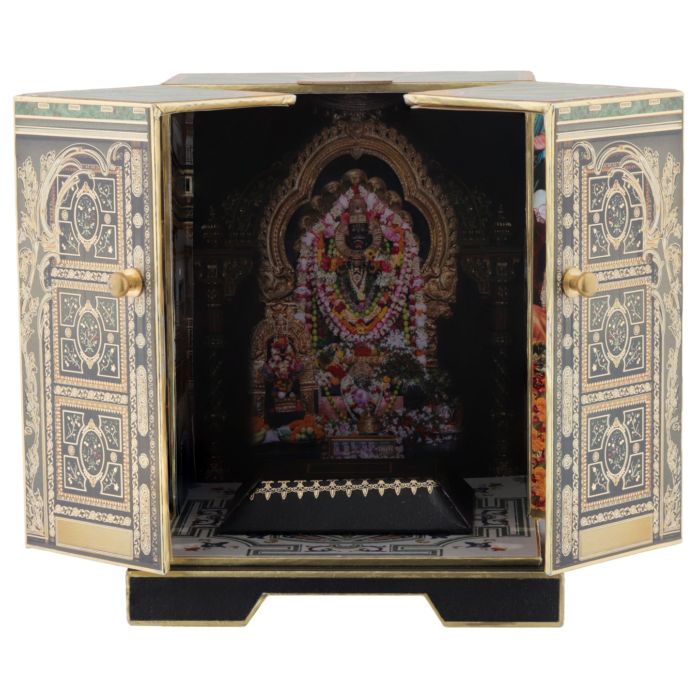 Silver Lord Narasimha Dev Statuette / Murti