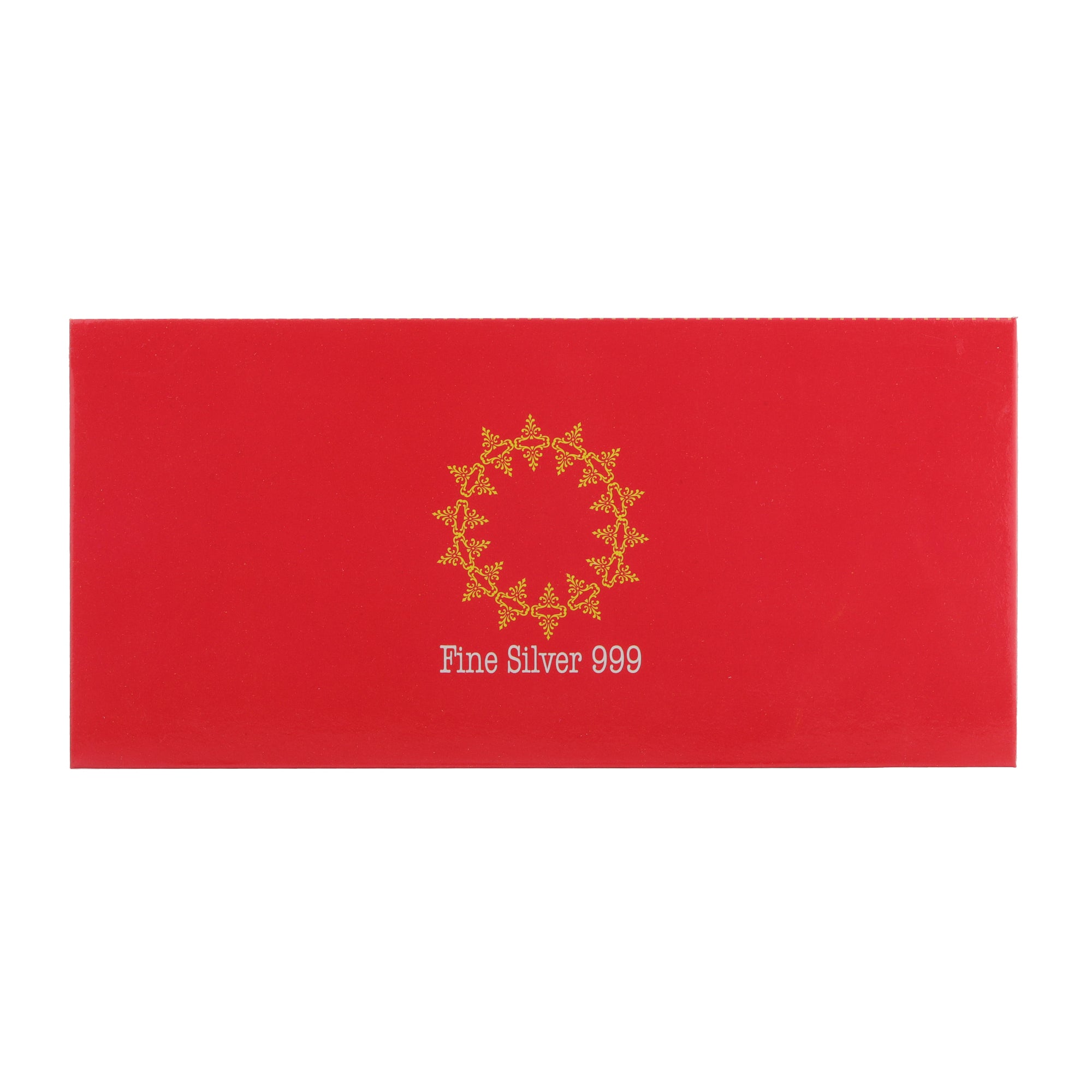 Hare Krishna Maha Mantra card / bookmark with 999 pure silver edges