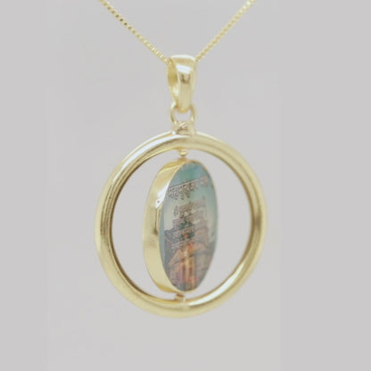 Brass - Lord Shiva Flip pendant with 2 images