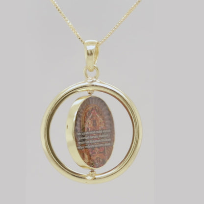 Brass - Lord Narasimha Flip Pendant