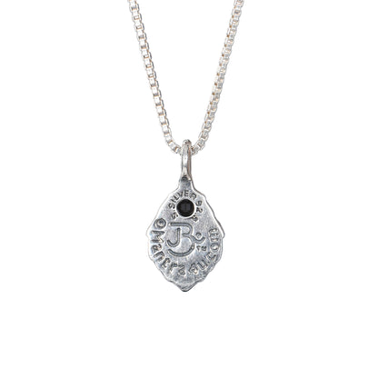 Silver Lord Narasimha Kavacha Pendant with entire Mantras in a Lens