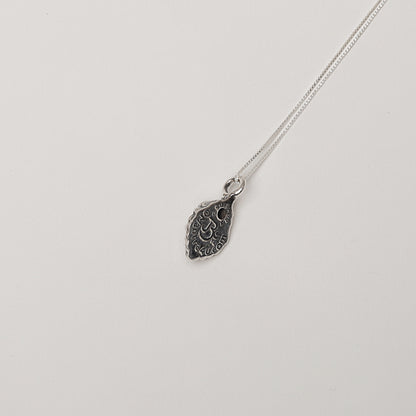 Silver Lord Narasimha Pendant with Blue Lolite